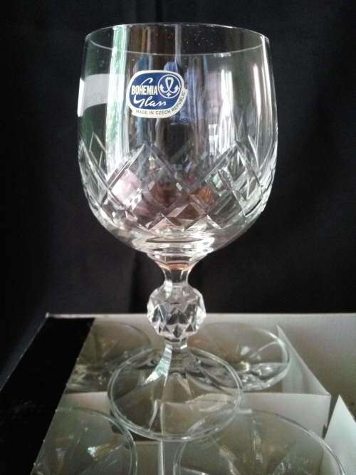 Bohemian Crystal Wine glasses